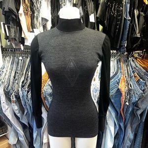 Vintage 90s John Paul Gaultier monogram mock neck sweater